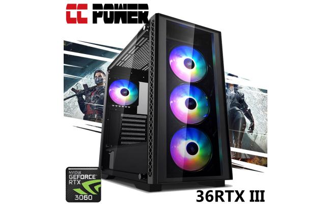 CC Power 36RTX III Gaming PC 11Gen Intel Core i7 K-Series w/ RTX 3060 Liquid Cooled